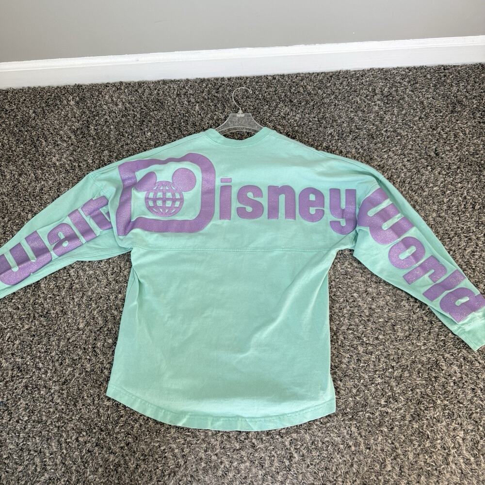 Disney Walt Disney World Spirit Jersey Puffy Logo Adult XS Teal Blue Purple
